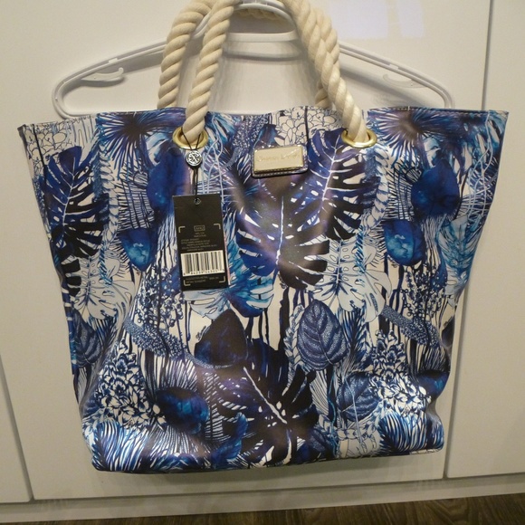 NWT Christian Lecroix handbag shoulder blue white - Picture 3 of 8